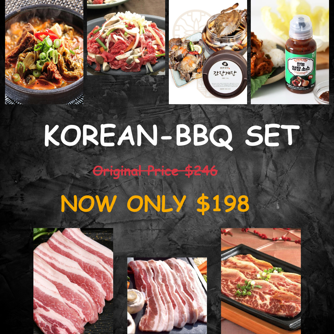 Get KBBQ Set + Soup+ Korean Soy Sauce Marinated Crab + Korean Ssam