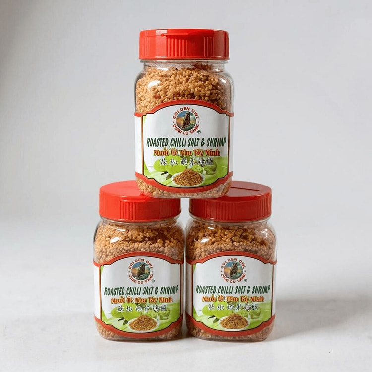 CHILI SALT & SHRIMP Muoi Ot Tom Tay Ninh SET OF 3x