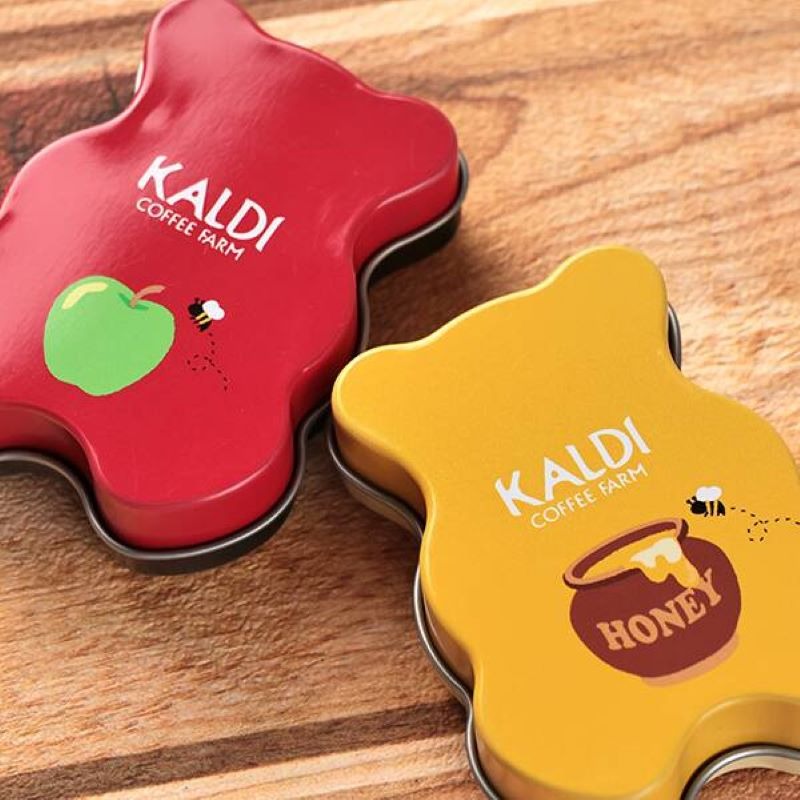 カルディオリジナル ミニベア缶 ボールチョコ 7p 二種ランダムで発送