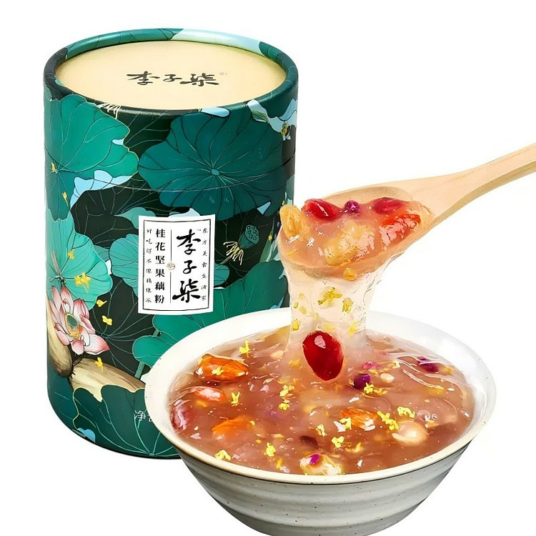 李子柒藕粉坚果桂花官方正品350g