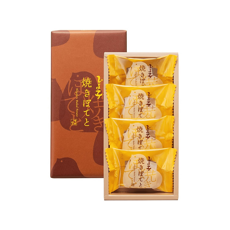 HIYOKO Sweet Potato Cakes 4pcs 1 box