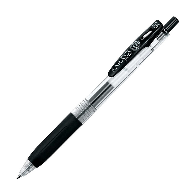 Zebra Push-On Automatic Gel Pen Black 0.5mm