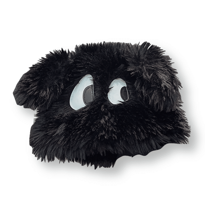 Plush Cartoon Funny Dog Hat-Autumn/Winter Women’s Women’s Hat Black 1 each