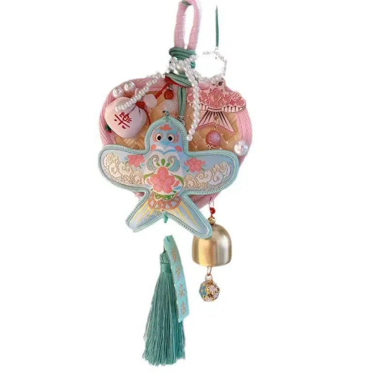 New Chinese Kite Sashet Pendant Car Hanging -Peach Kite Wood Gift Box 1 Pc 1 each