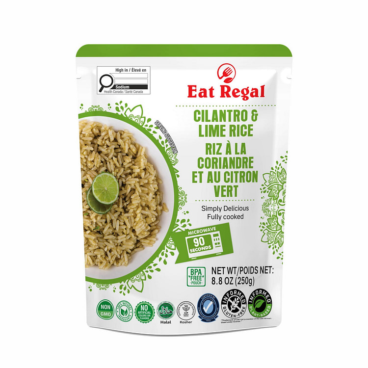 Eat Regal Cilantro & Lime Rice, Pack of 6 8.8 oz*6 pack