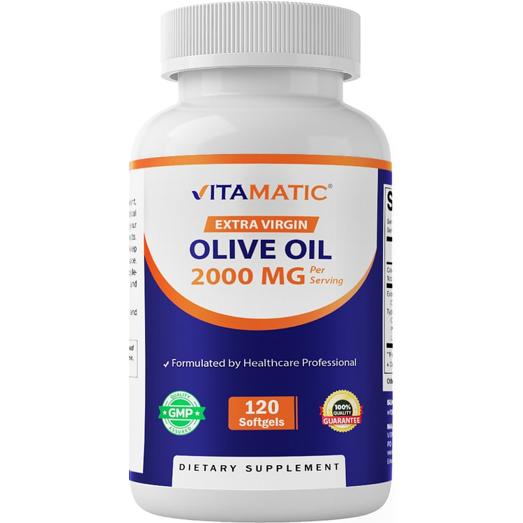Vitamatic Virgin Olive Oil 120 Softgels 1 each