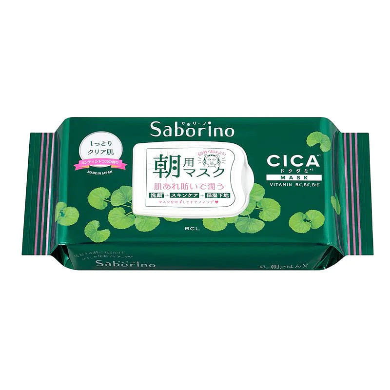 BCL Saborino Morining Facial Sheet CICA Care Mask 28Pcs 1 each