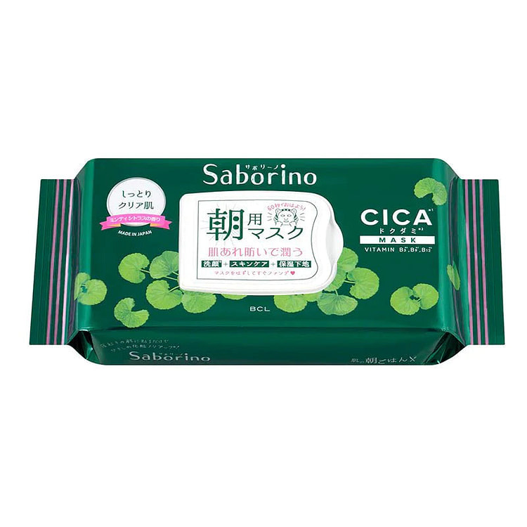 BCL Saborino Morining Facial Sheet CICA Care Mask 28Pcs