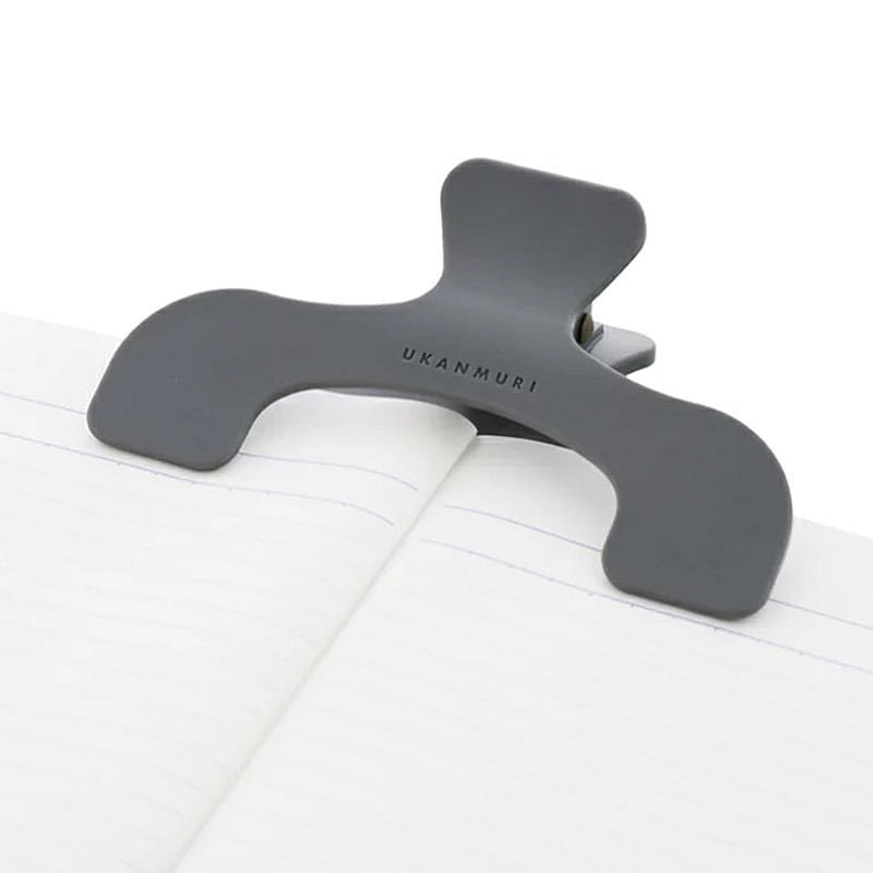 Ukanmuri Clip Simple Book Clip Grey 1 each