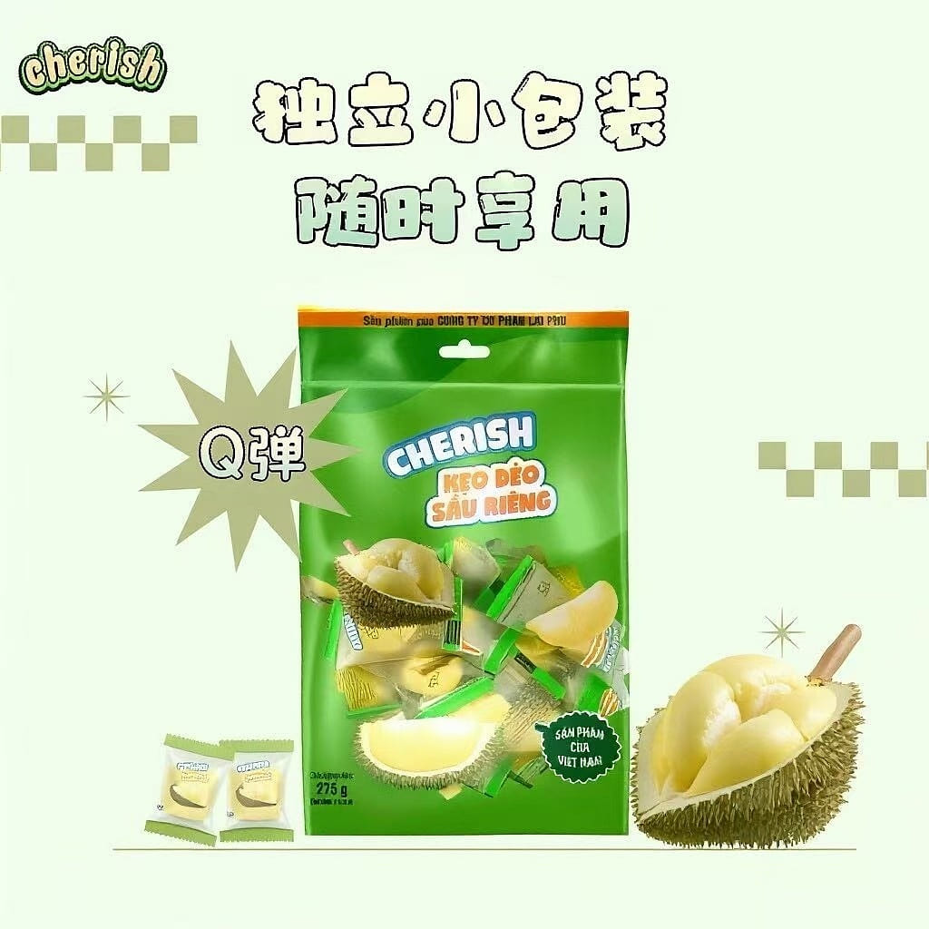 Durian-flavored gummy candies and fruit candies 275 g