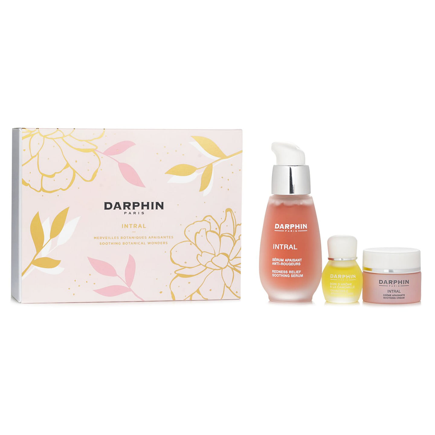 Darphin Intral Soothing Botanical Wonders Set: Soothing Serum 30ml+ Soothing Cream 5ml+ Chamomile Aromatic Care 4ml 3pcs 3 each