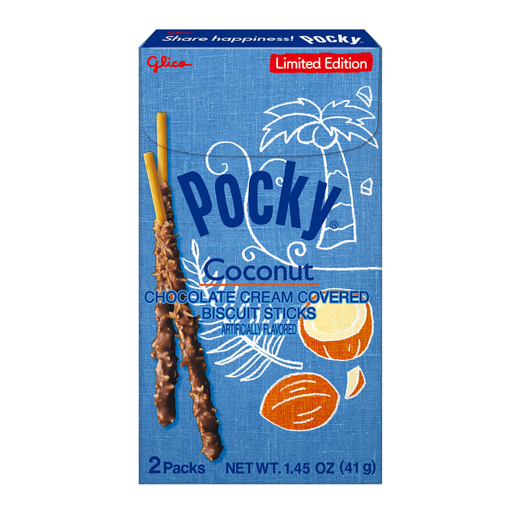 Glico Pocky Chocolate & Coconut (min 2)