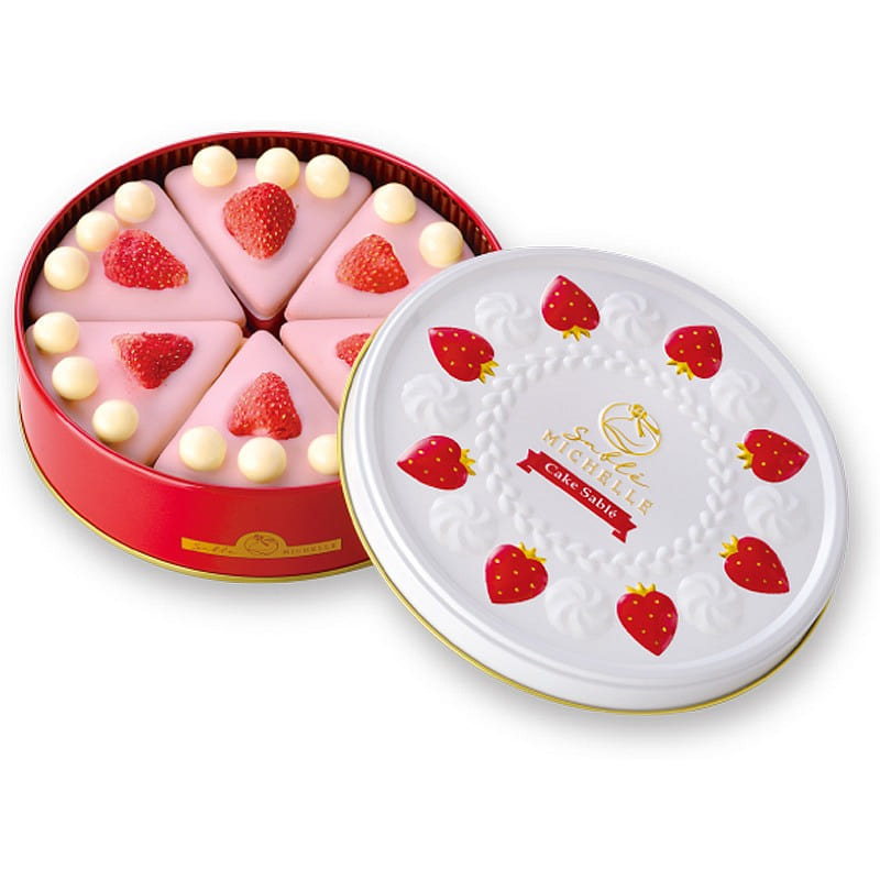 SABLE MICHELLE Strawberry Flavor Cake 15 pcs 1 can