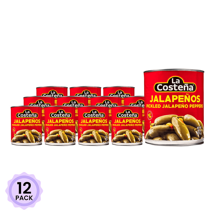 La Costena Green Pickled Jalapeño Peppers 26 oz*12 pack