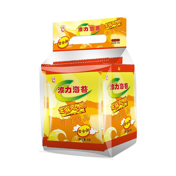 Boli Seaweed Crisps with Sesame Filling (8g*6) 48 g