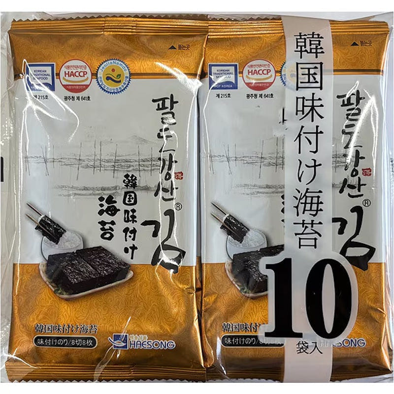 OrionJako Korean Seasoned Nori 10 Packs 1 each