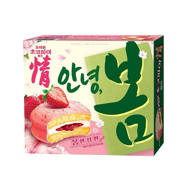 오리온 초코파이 봄담은 딸기 408g