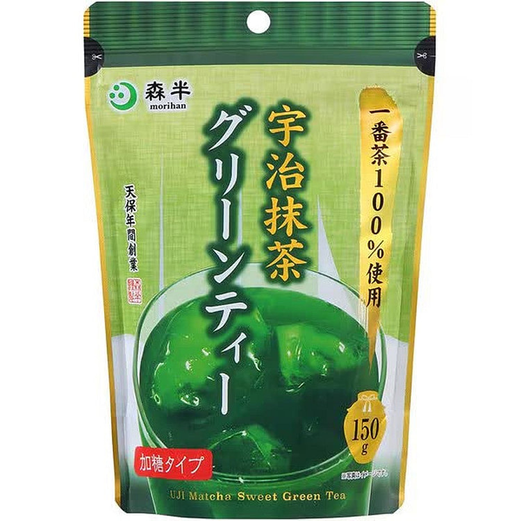 Morihan Uji Matcha Green Tea, Sweetened, 150g 1 each