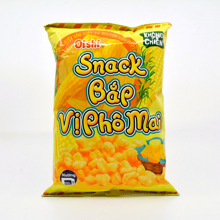 Oishi Cheesy Corn Chips - 2.4oz/68g 2.4 oz
