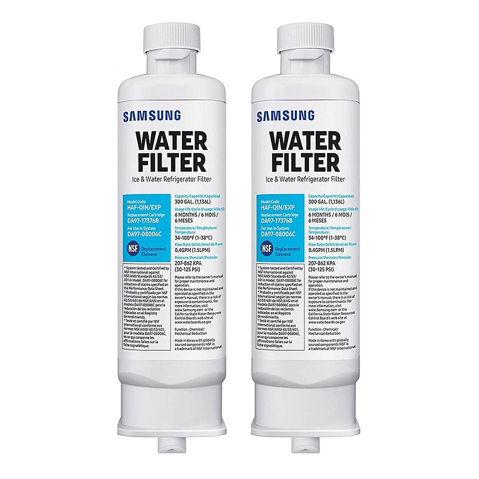 2-Pack Samsung DA97-17376B Replacement Ice and Water Refrigerator Filter 0.24 磅