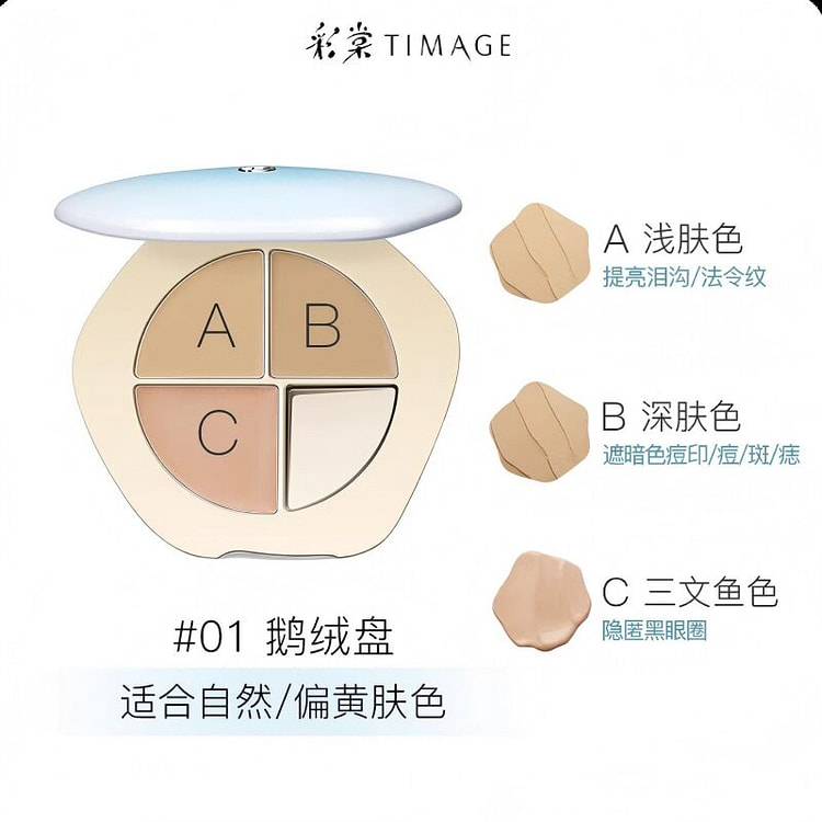 TIMAGE Jady Creamy Concealer Palette#01