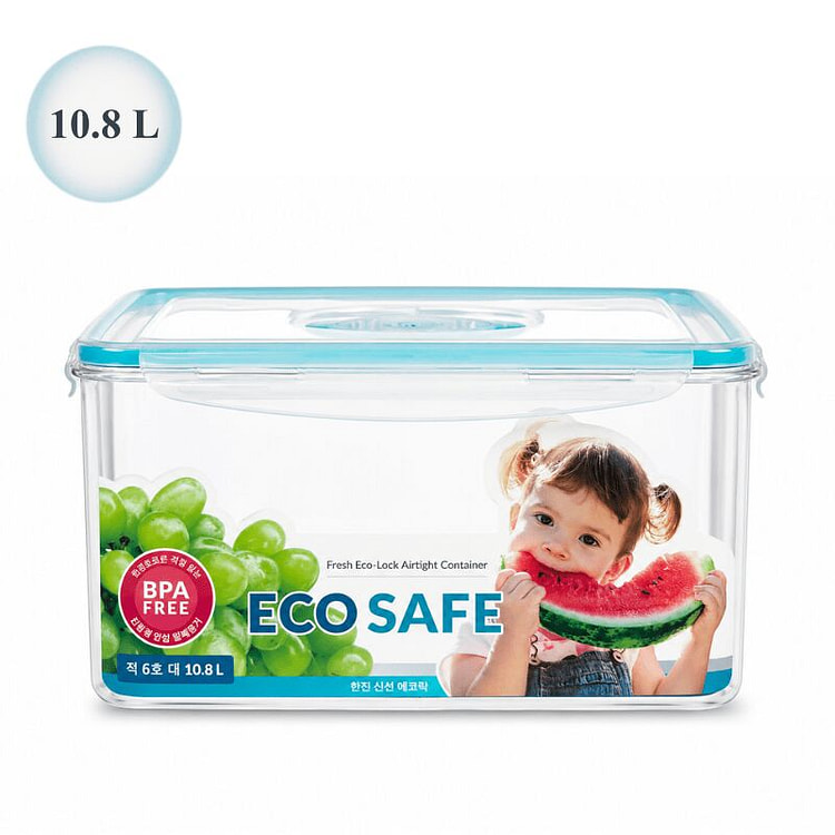 [ECO SAFE] Hộp đựng thực phẩm kín khí 10.8 L 1 each