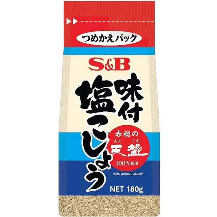 S&B Seasoned Salt & Pepper 180g Tenshio 1 each