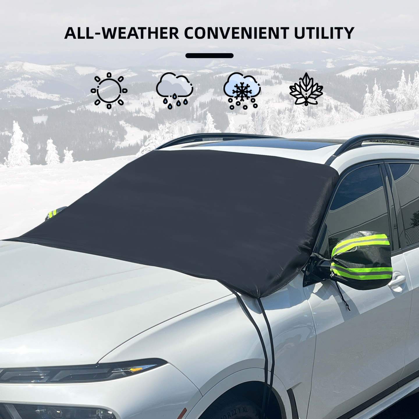 JLC Concept Car Windshield Snow Cover Sun Shade Winter Dust Rain Ice Frost Guard 1 カウント