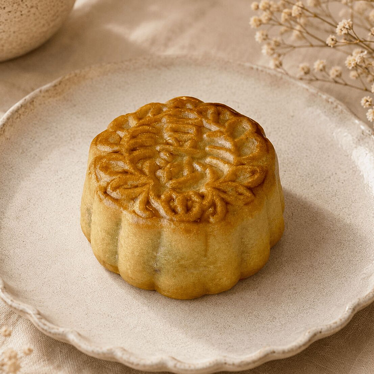 Handcrafted Red Bean Paste Mooncake 1 count