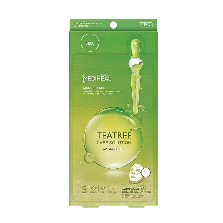 Mediheal Injection green tea tree oil mask 3 pcs