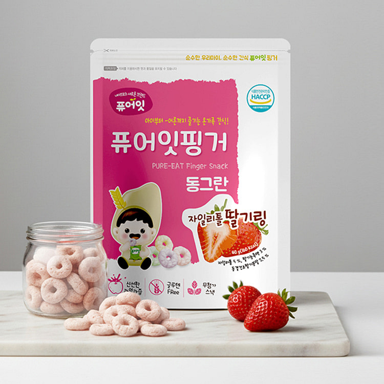 Finger Round Xylitol Fruit Ring Strawberry 40 g