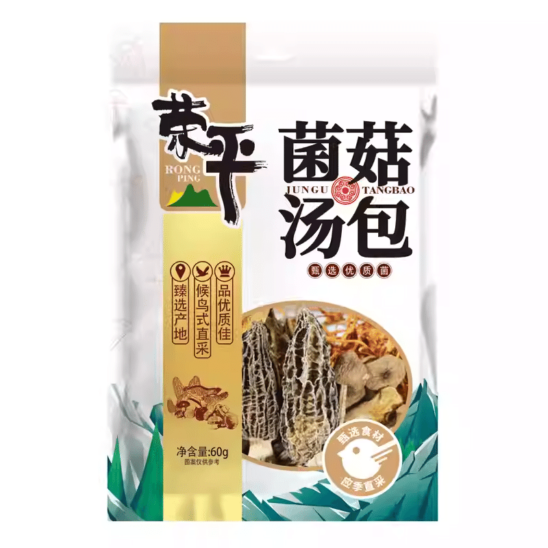 Rongping Mushroom Soup Dumplings 60g/bag 60 g
