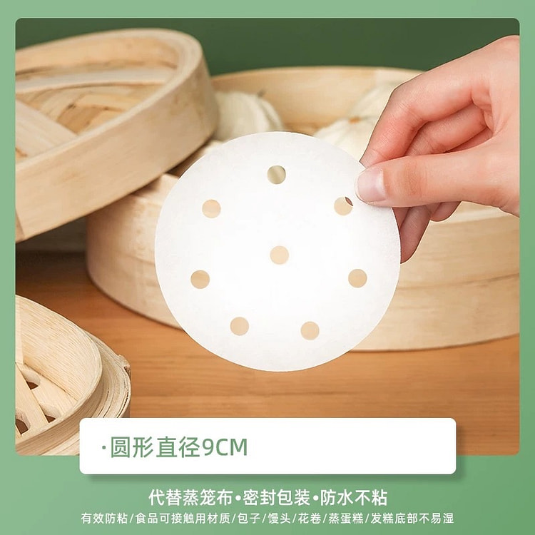 Food-grade steaming paper for buns, specifically d 100 count