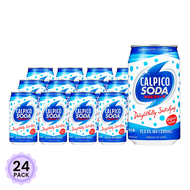 可尔必思 苏打水 原味 11.3 液盎司*24 包