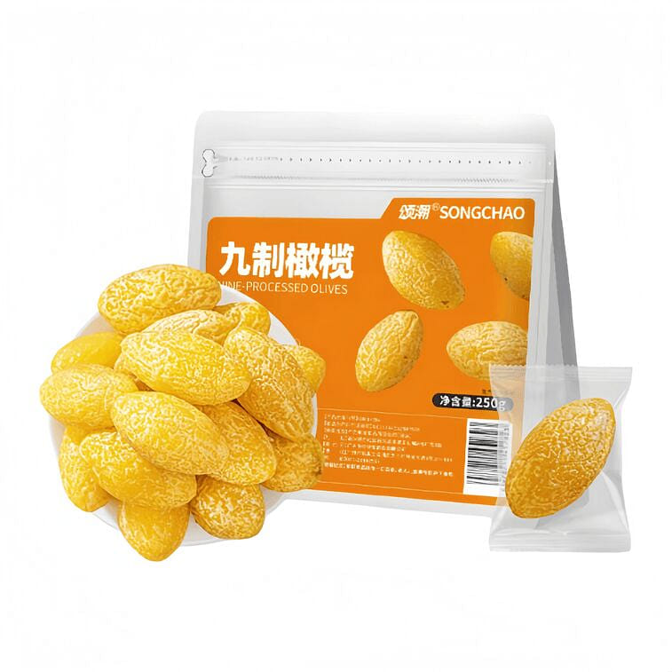 Songchao Nine-Processed Olives, 250g*1 Bag 250 g