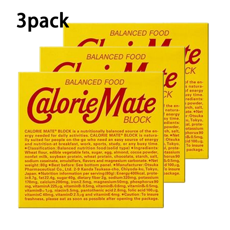 Otsuka Calorie Mate Block 3 Pack BB 7/31/25