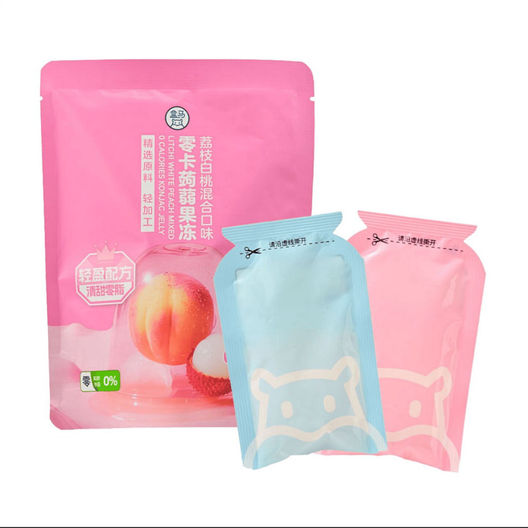 Litchi White Peach Mixed 0 Calories Konjac Jelly 216 g