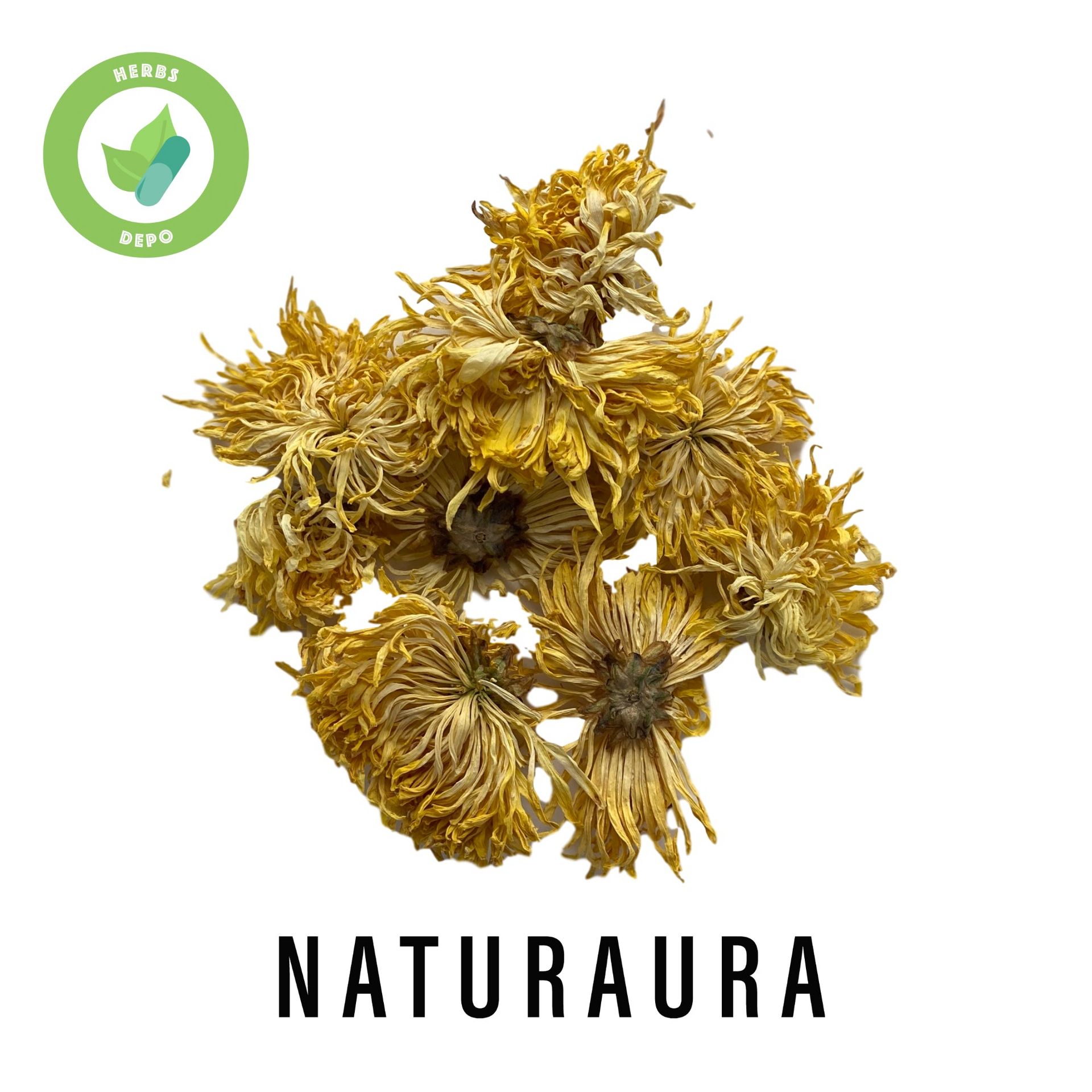 NATURAURA - PREMIUM DRIED GOLDEN CHRYSANTHEMUM - CHRYSANTHEMUM MORIFOLIUM 1 개