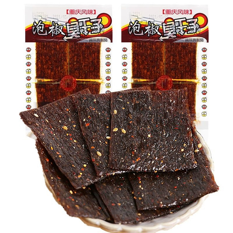 重庆风味 泡椒臭干子 网红辣条 20g*5包 100 克