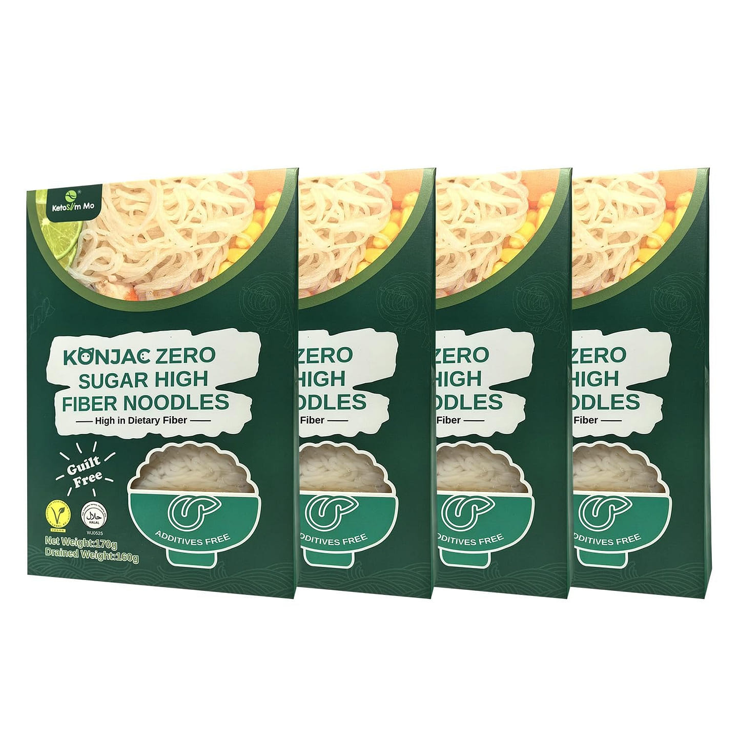 Konjac Zero Sugar High Fiber Noodles 4 pack 170 g*4 pack