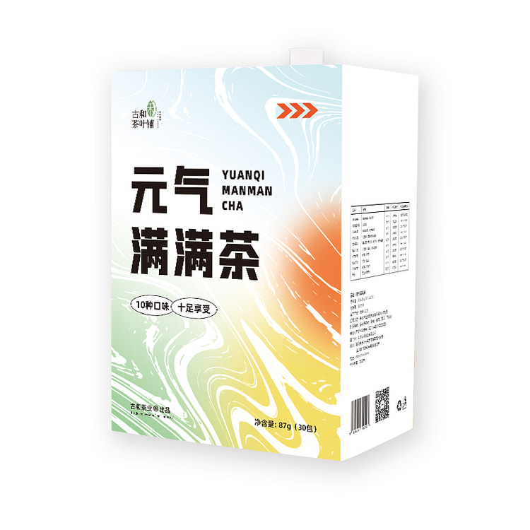 古和花茶十种口味元气满满茶30包87g*1盒