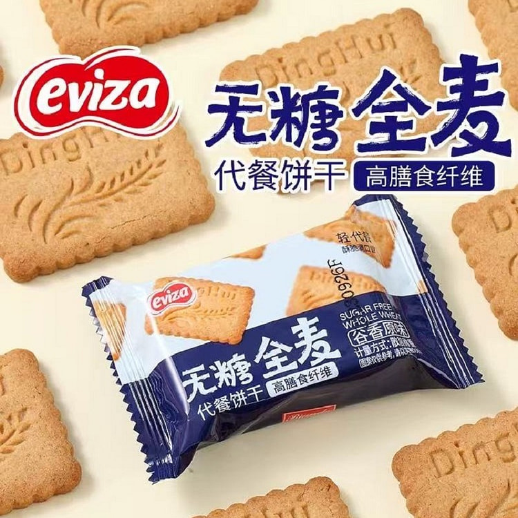 【eviza】无糖全麦饼干 粗粮代餐零食 1盒