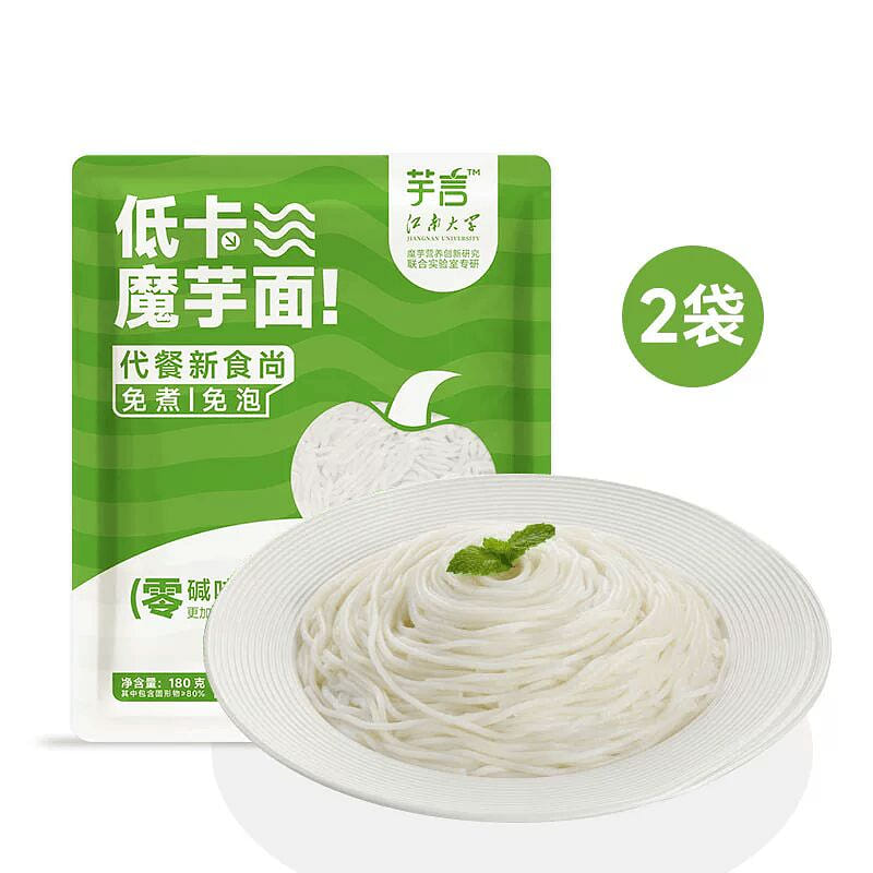 Konjac noodles are fat-free, low-calorie, and low- 1 each
