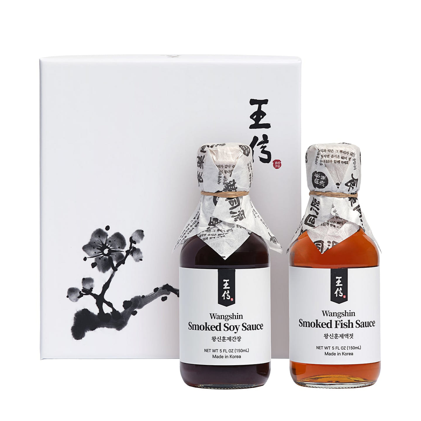 Wangshin Gift Set-Smoked Soy Sauce (5 fl oz) & Smoked Fish Sauce (5 fl oz) 1 each