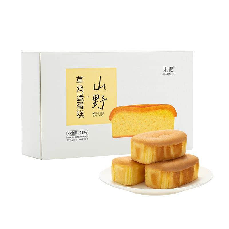 米惦 戚风鸡蛋蛋糕蓬松细腻下午茶糕点心早餐代餐零食 228 克
