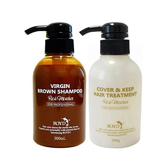 ROYD Keep Color Set Shampoo & Conditioner 300ml #Brown 2 bottle