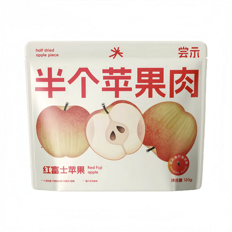 尝示 苹果干山东红富士无添加 120g*1袋 120 克