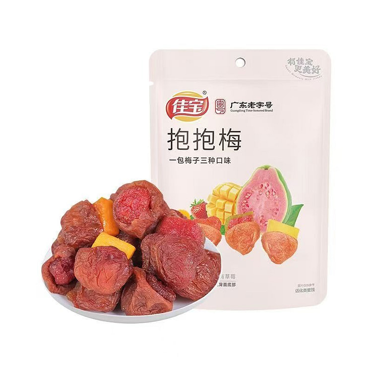 佳宝 抱抱梅200g 青梅抱芭乐草莓芒果夹心蜜饯 200 克