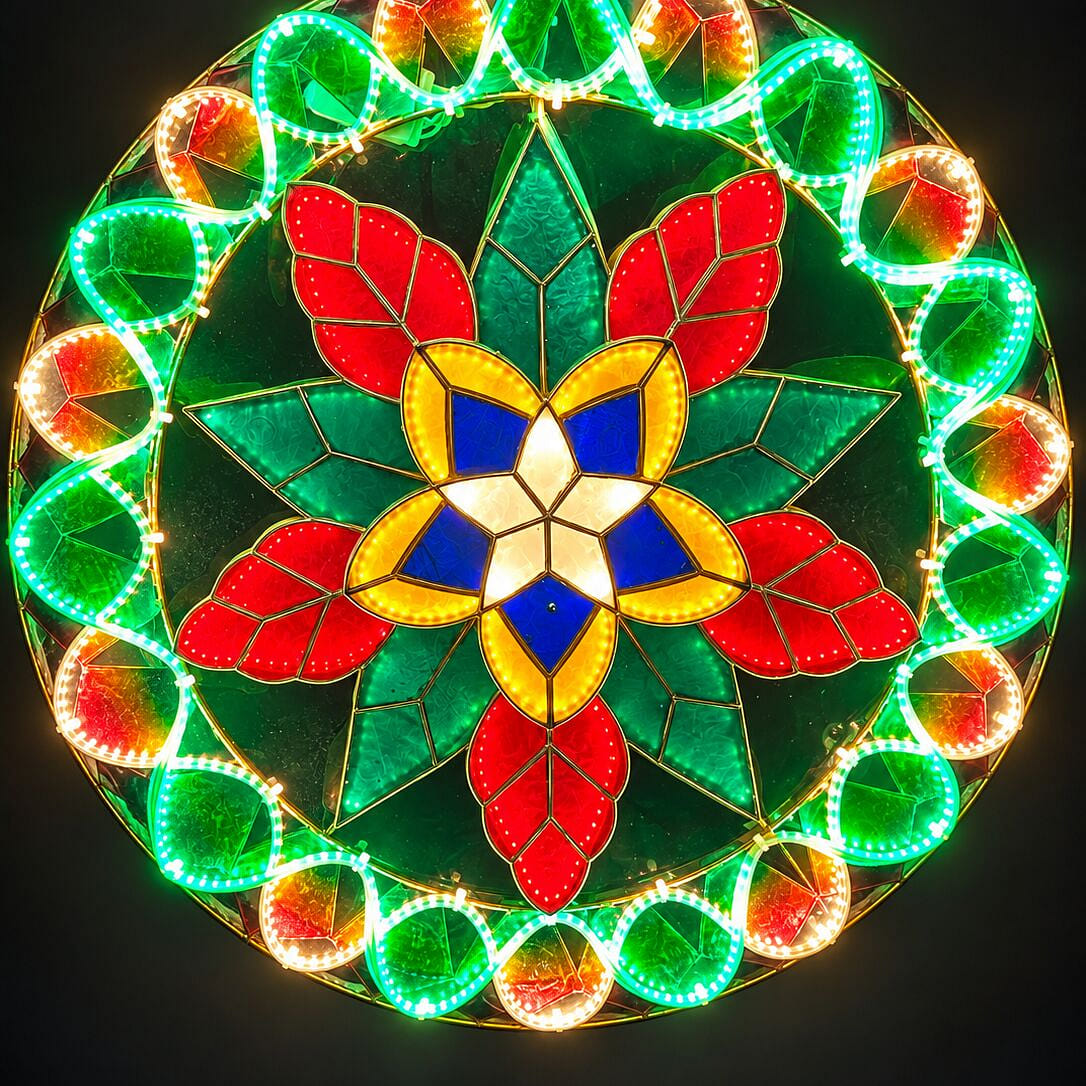 Spruce Classic Capiz Parol- Colored LED 24 INCH 1 each