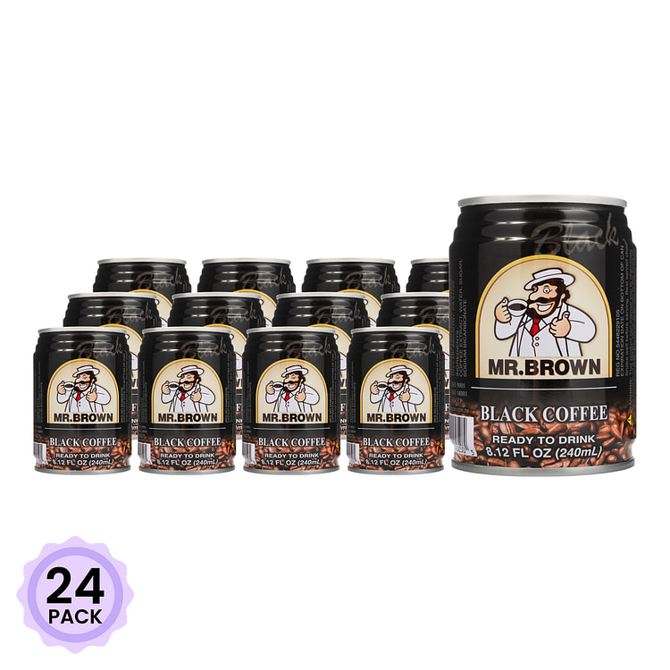 伯朗咖啡 黑咖啡 240 毫升*24 包